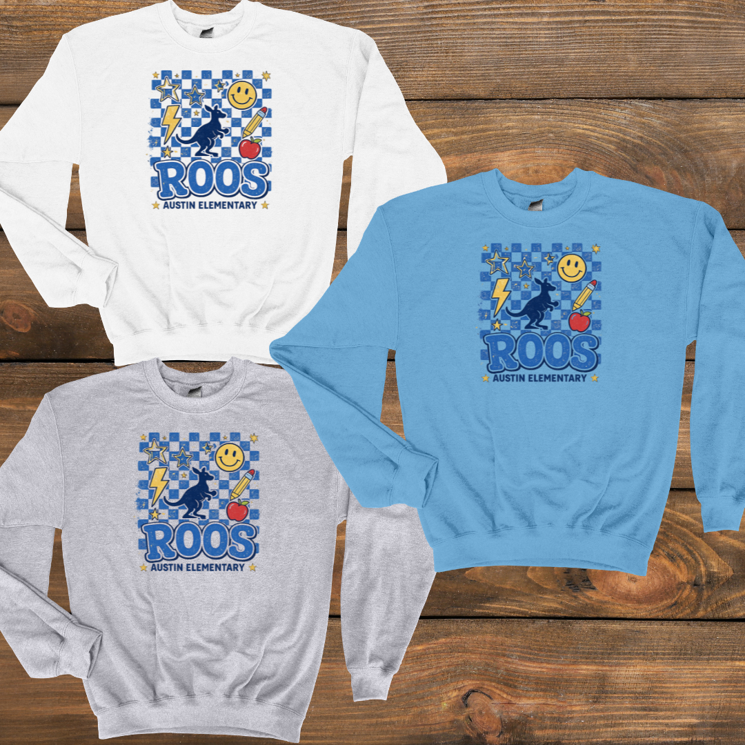 Austin Checkered- Crewneck