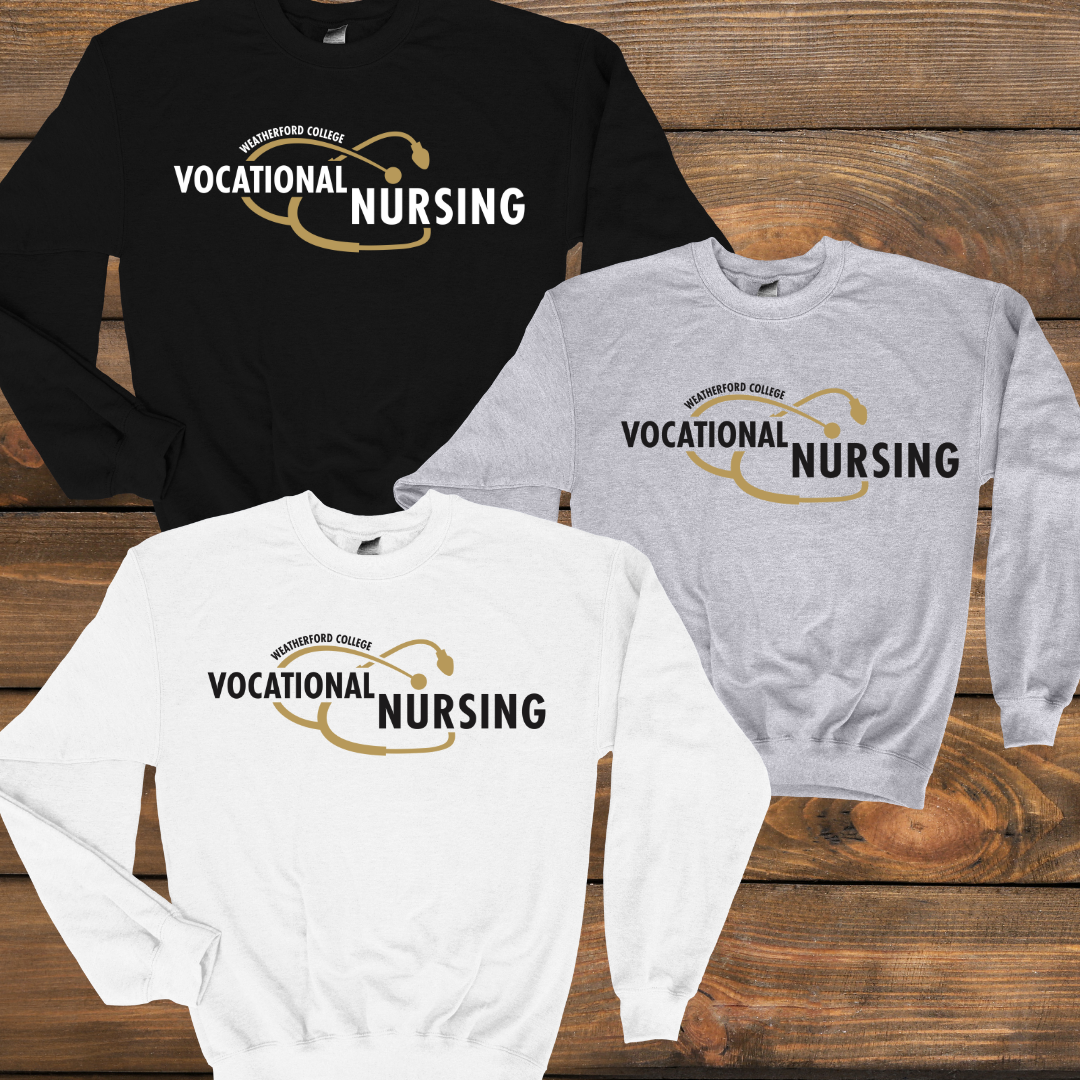 WC Vocational Nursing Crewneck - Design 1