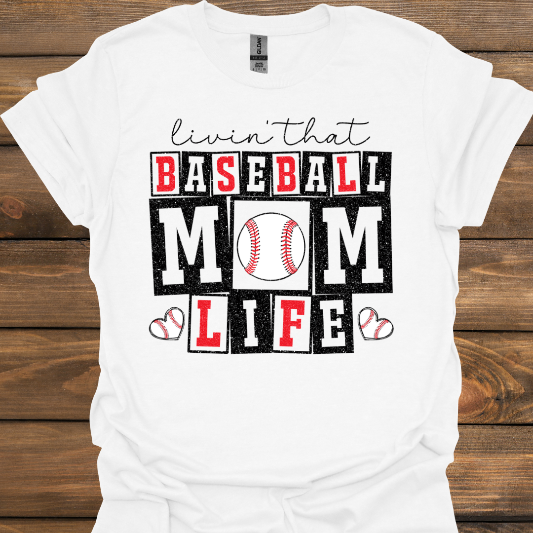 Baseball Mom Life - Short sleeve (2 colors)