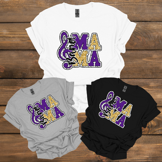 Band Mom - Purple/Gold - Tshirt (3 colors)