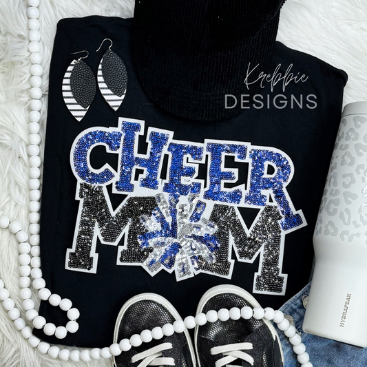 Cheer Mom - Sequins Patch