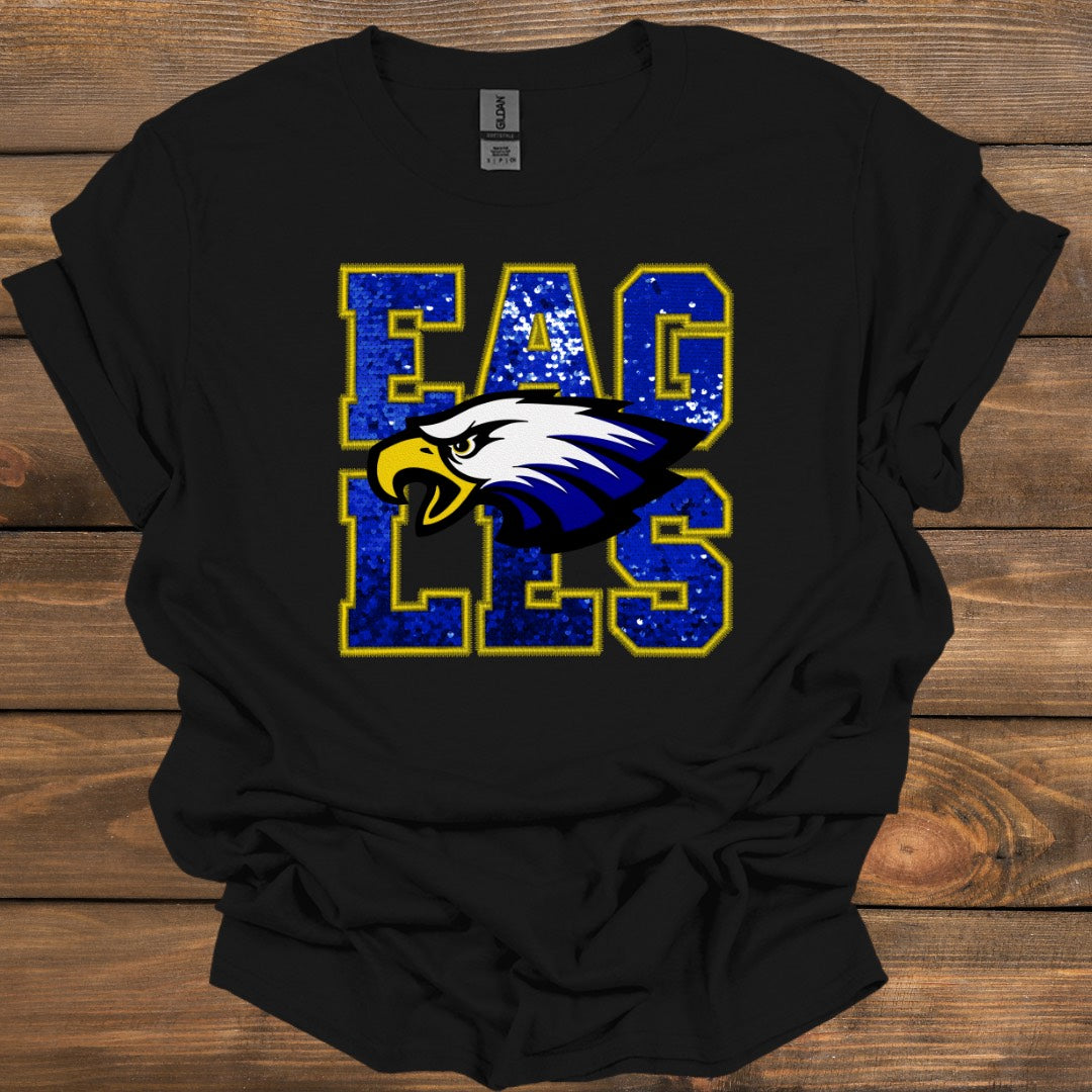 Eagles Faux Glitter Multicolor - Tshirt (3 colors)