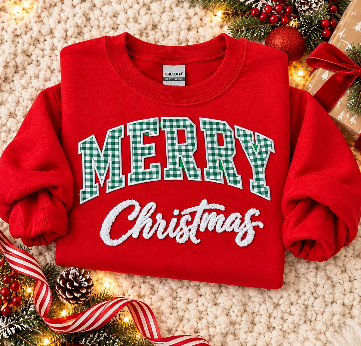 Merry Christmas - Gingham Patch