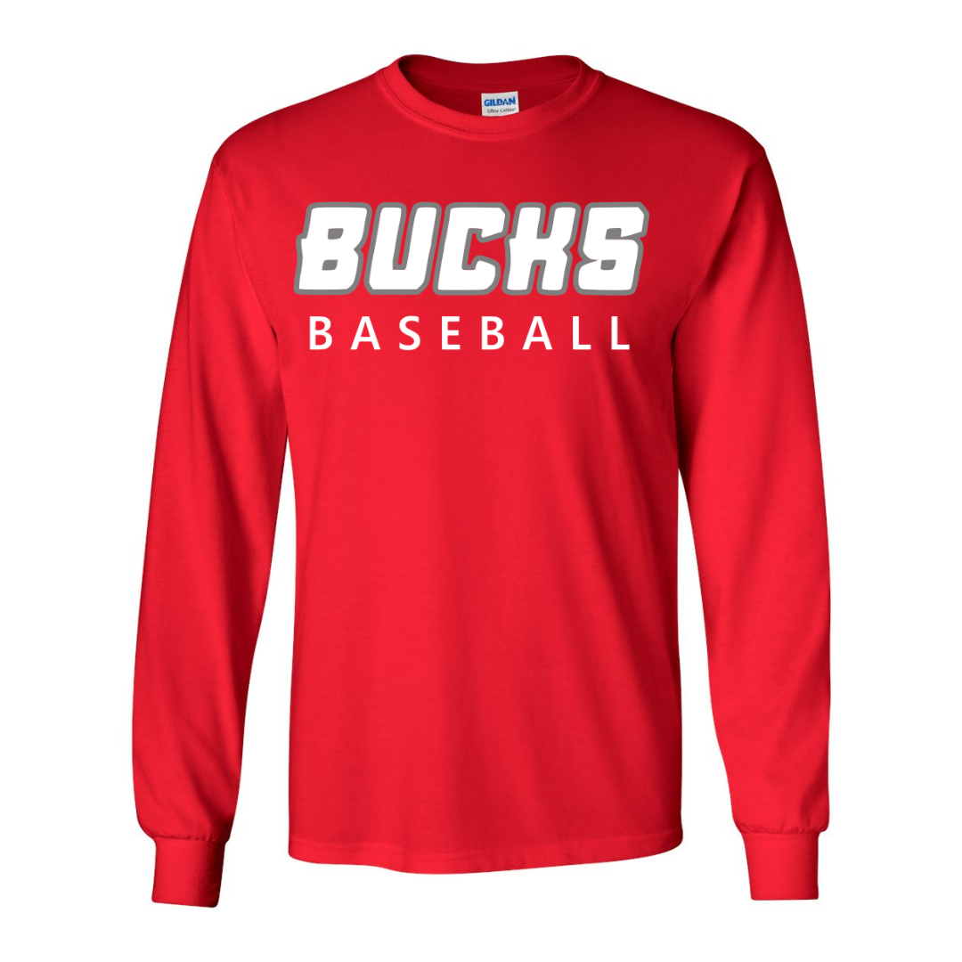 Red Bucks Baseball - Long Sleeve T-Shirt