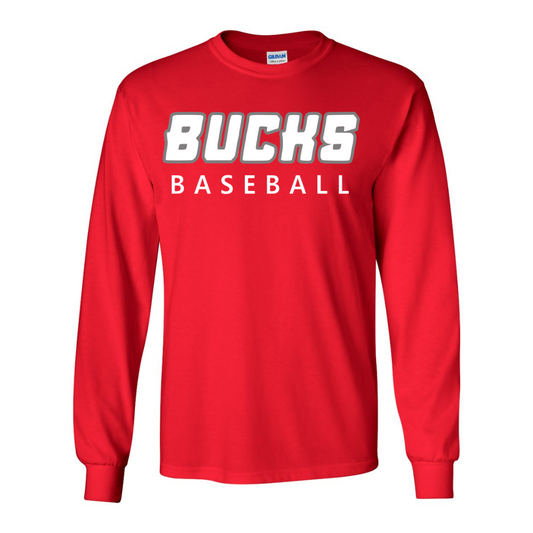 Red Bucks Baseball - Long Sleeve T-Shirt