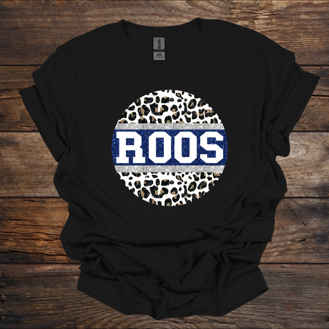 Roo - Leopard Faux Glitter T-Shirt (5 colors)