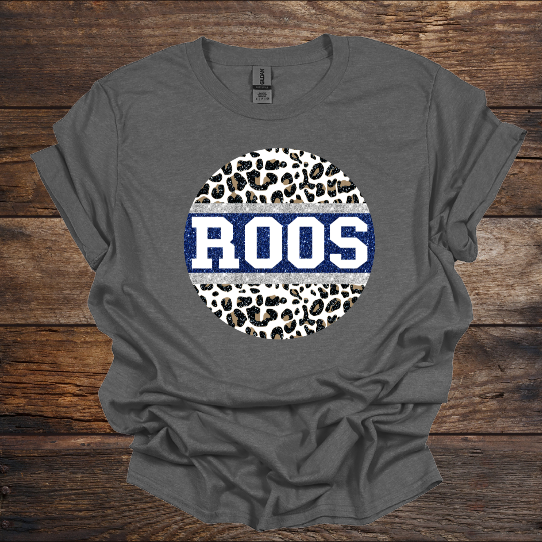 Roo - Leopard Faux Glitter T-Shirt (5 colors)