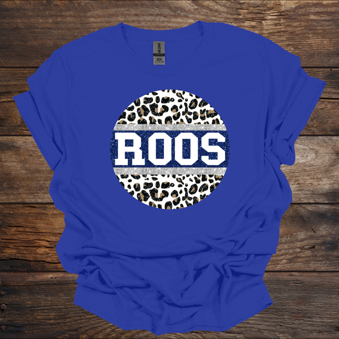 Roo - Leopard Faux Glitter T-Shirt (5 colors)