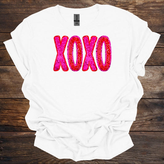 XOXO - Faux Glitter
